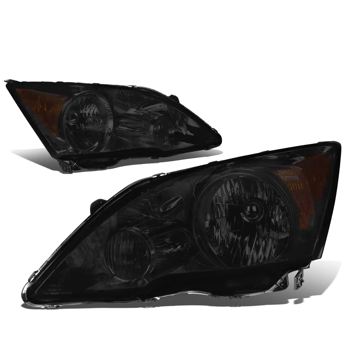 DNA Headlights Honda CRV (1992-1995) Chrome Housing w/ Amber Corner Light