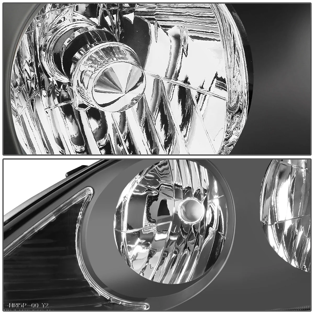 DNA Headlights Lexus ES300 (02-03) ES330 (2004) Black or Chrome Housing w/ Clear Corner Lens - Image 3