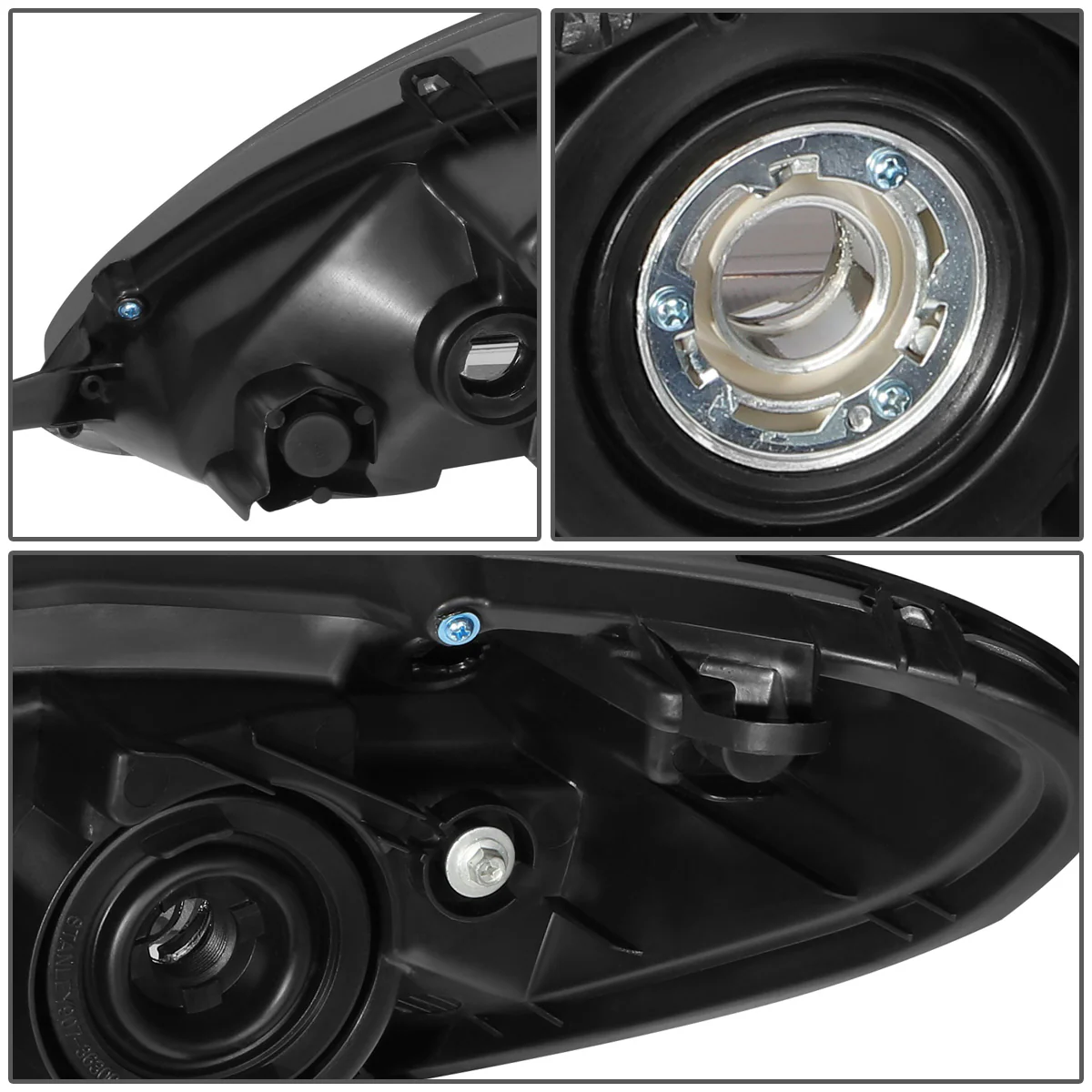 DNA Headlights Lexus ES300 (02-03) ES330 (2004) Black or Chrome Housing w/ Clear Corner Lens - Image 5
