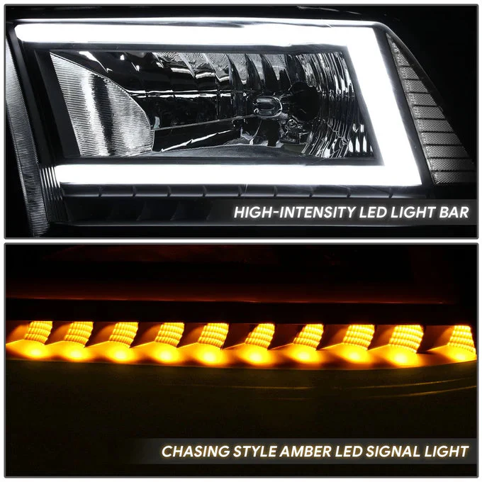DNA Headlights for RAM 1500 / 2500 / 3500 / 4500 / 5500 (2010-2018) with C-Shaped LED DRL & Sequential Signals Lights - Image 4