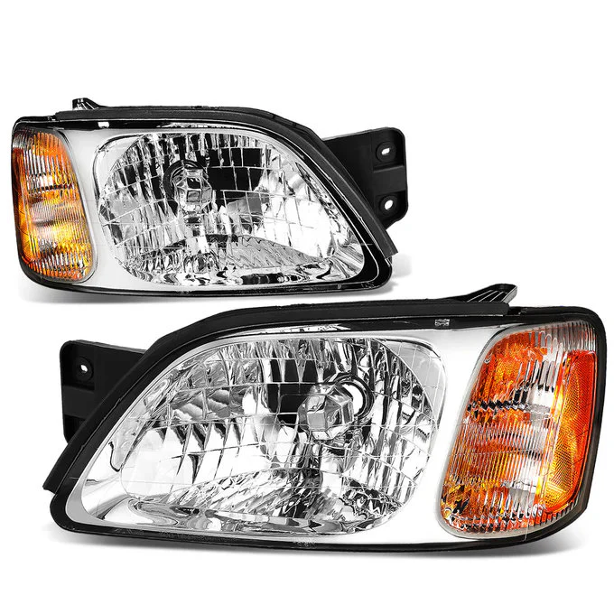 DNA Headlights Subaru Legacy GT (2000-2004) with Chrome or Black Housing and Clear or Smoke Lens