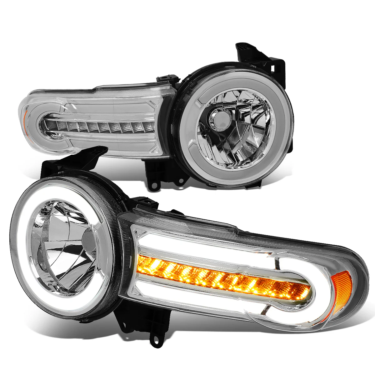 DNA Headlights Toyota FJ Cruiser (2007-2014) w/ LED DRL Sequential Turn Signal - Image 22