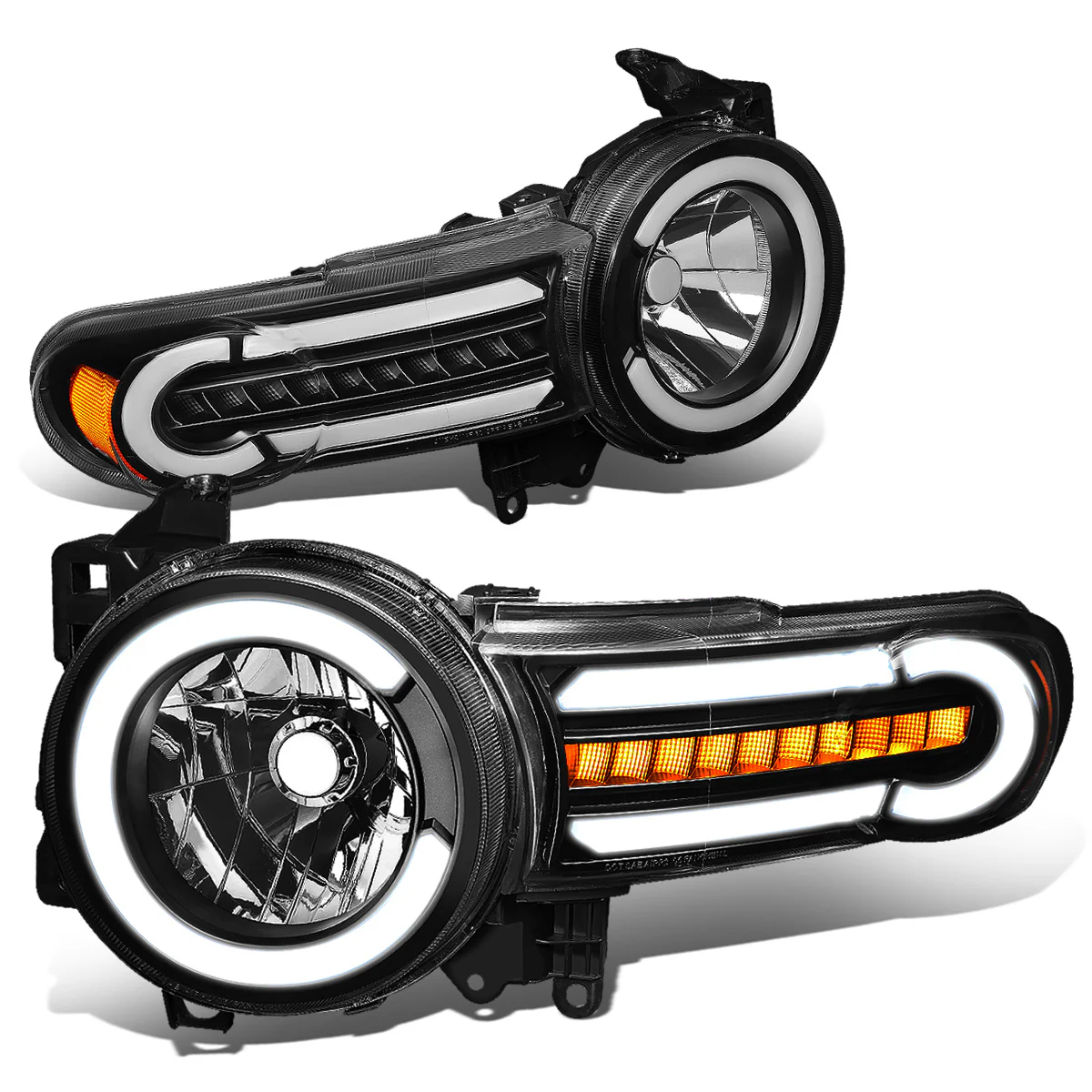 DNA Headlights Toyota FJ Cruiser (2007-2014) w/ LED DRL Sequential Turn Signal - Image 3