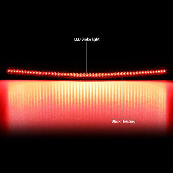 DNA LED 3rd Brake Light Cadillac DTS (2006-2011) Black or Chrome Housing with Clear / Smoked / Red Lens - Image 3