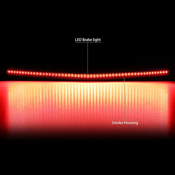 DNA LED 3rd Brake Light Cadillac DTS (2006-2011) Black or Chrome Housing with Clear / Smoked / Red Lens - Image 6