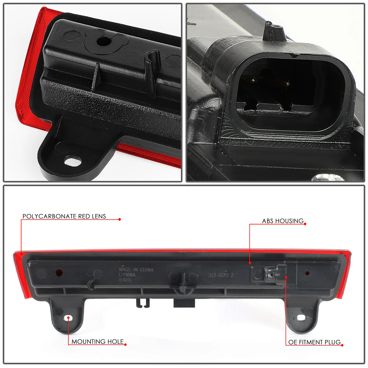 DNA LED 3rd Brake Light Chevy Tahoe / GMC Yukon / Yukon XL 1500 / 2500 (00-06) Clear / Smoked / Red Lens - Image 30