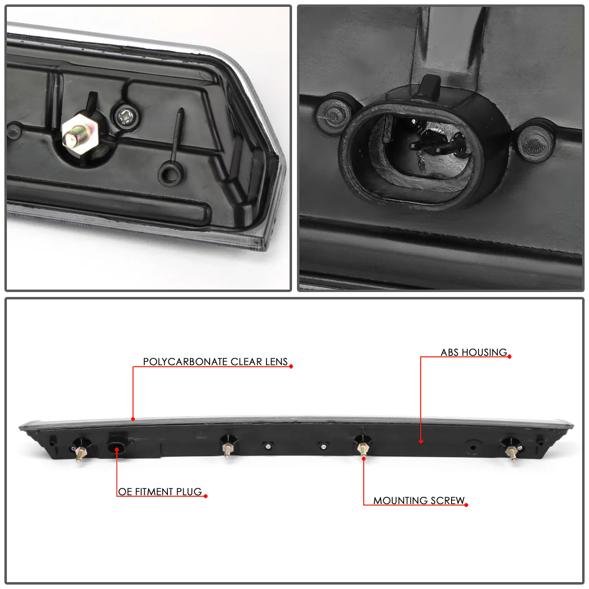 DNA LED 3rd Brake Light Chevy Tahoe / Suburban (2015-2020) Clear / Smoked / Red Lens - Image 24