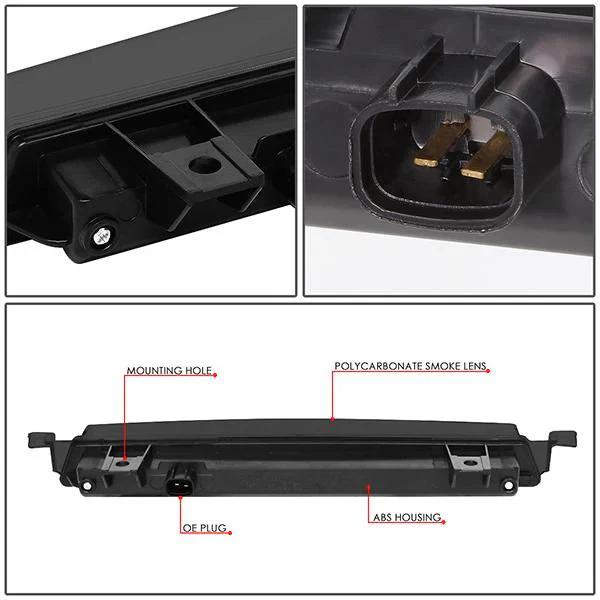 DNA LED 3rd Brake Light Chevy Traverse (2009-2017) GMC Acadia (2009-2012) Clear / Smoked / Red Lens - Image 11
