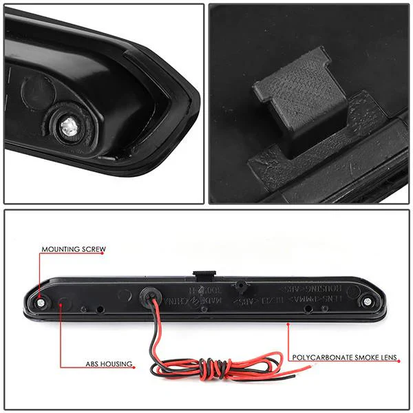 DNA LED 3rd Brake Light Buick Encore (2013-2016) Black or Chrome Housing with Clear / Smoked / Red Lens - Image 11