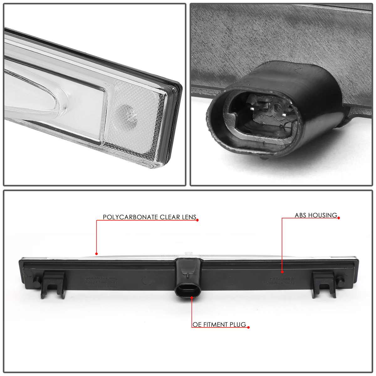 DNA LED 3rd Brake Light Corvette C6 (2003-2009) Clear / Smoked / Red Lens - Image 4
