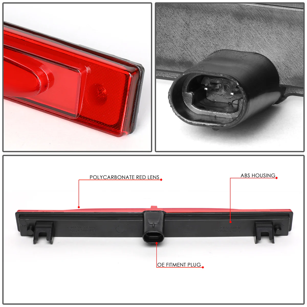 DNA LED 3rd Brake Light Corvette C6 (2003-2009) Clear / Smoked / Red Lens - Image 8