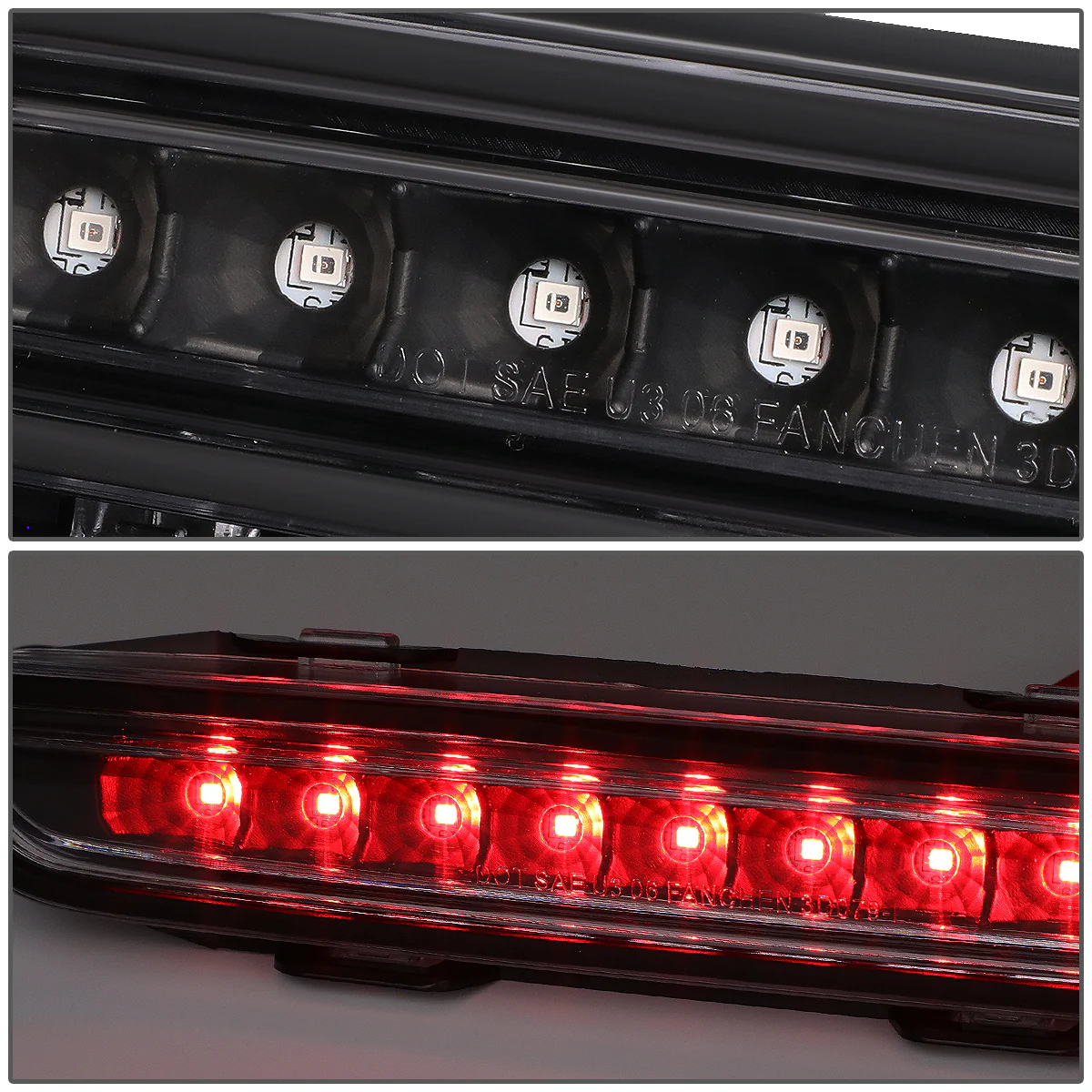 DNA LED 3rd Brake Light Dodge Charger (2006-2010) Clear / Smoked / Red Lens - Image 15