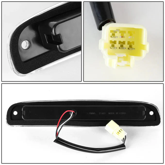 DNA LED 3rd Brake Light Dodge Dakota (1997-2010) Black or Chrome Housing with Clear / Smoked / Red Lens - Image 14
