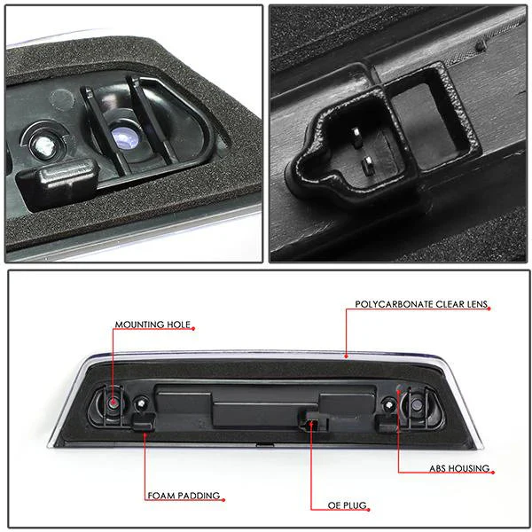 DNA LED 3rd Brake Light Dodge Journey (2010-2016) Black or Chrome Housing with Clear / Smoked / Red Lens - Image 14