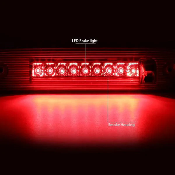 DNA LED 3rd Brake Light Dodge Nitro (2007-2012) Black or Chrome Housing with Clear / Smoked / Red Lens - Image 18