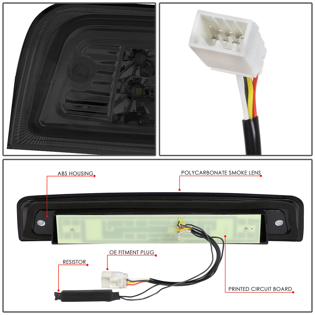 DNA LED 3rd Brake Light Dodge Ram (2009) RAM (10-18) Clear / Smoked / Red Lens - Image 25