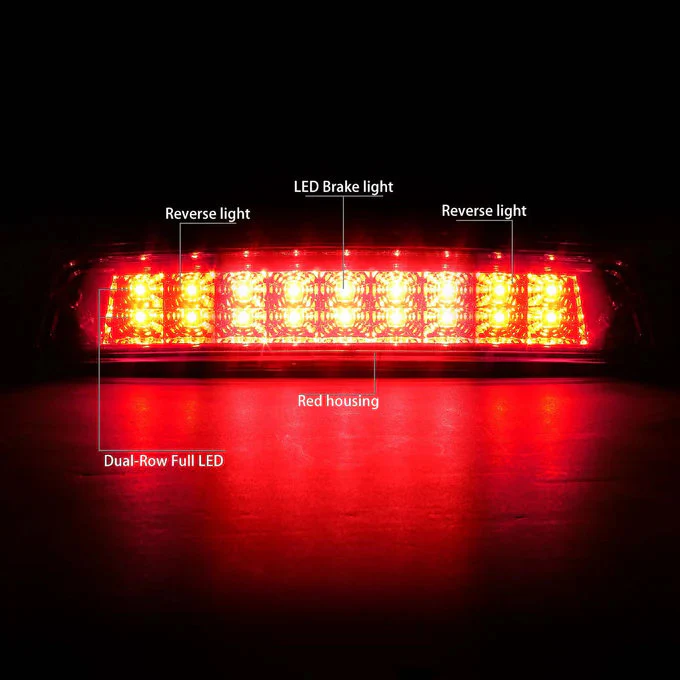 DNA LED 3rd Brake Light Dodge Ram (09-10) Ram 1500 (11-17) 2500 3500 (10-17) Clear / Smoked / Red Lens - Image 10