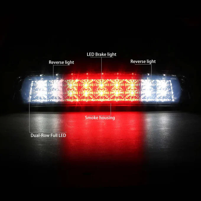 DNA LED 3rd Brake Light Dodge Ram (09-10) Ram 1500 (11-17) 2500 3500 (10-17) Clear / Smoked / Red Lens - Image 14