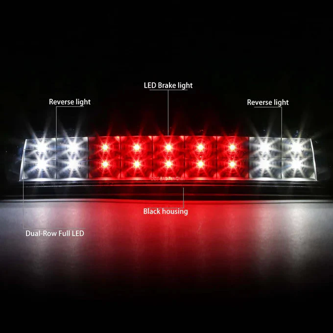DNA LED 3rd Brake Light Dodge Ram (09-10) Ram 1500 (11-17) 2500 3500 (10-17) Clear / Smoked / Red Lens - Image 2