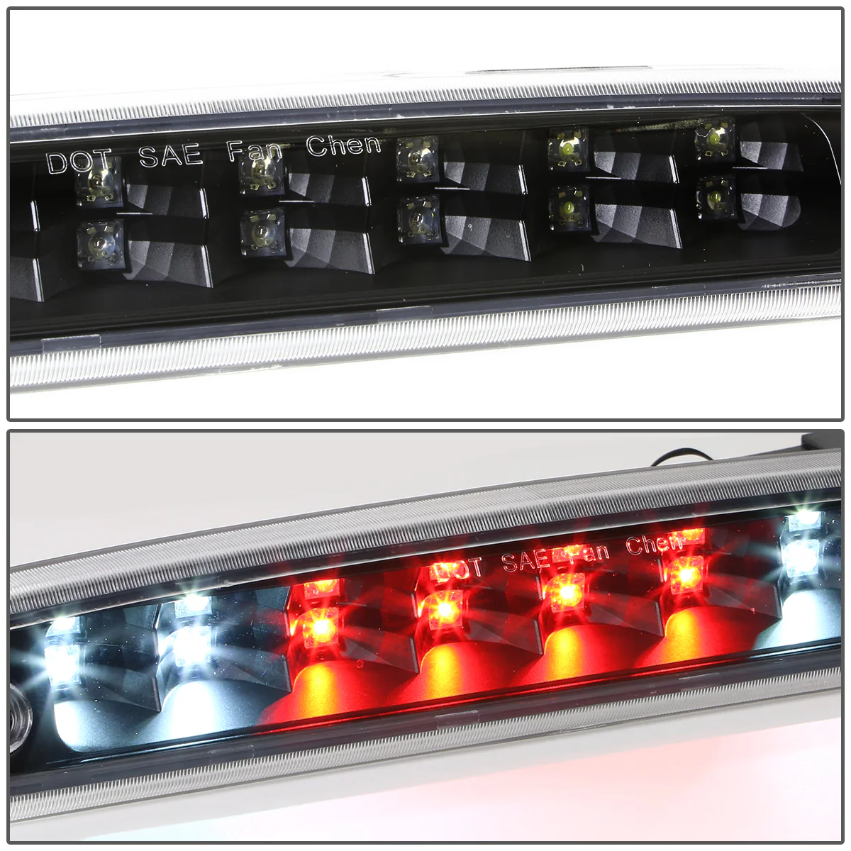 DNA LED 3rd Brake Light Dodge Ram 1500 (94-01) 2500 / 3500 (94-02) Clear / Smoked / Red Lens - Image 3