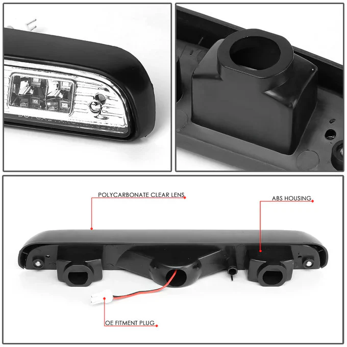 DNA LED 3rd Brake Light Ford Bronco (1992-1996) Clear / Smoked / Red Lens - Image 12