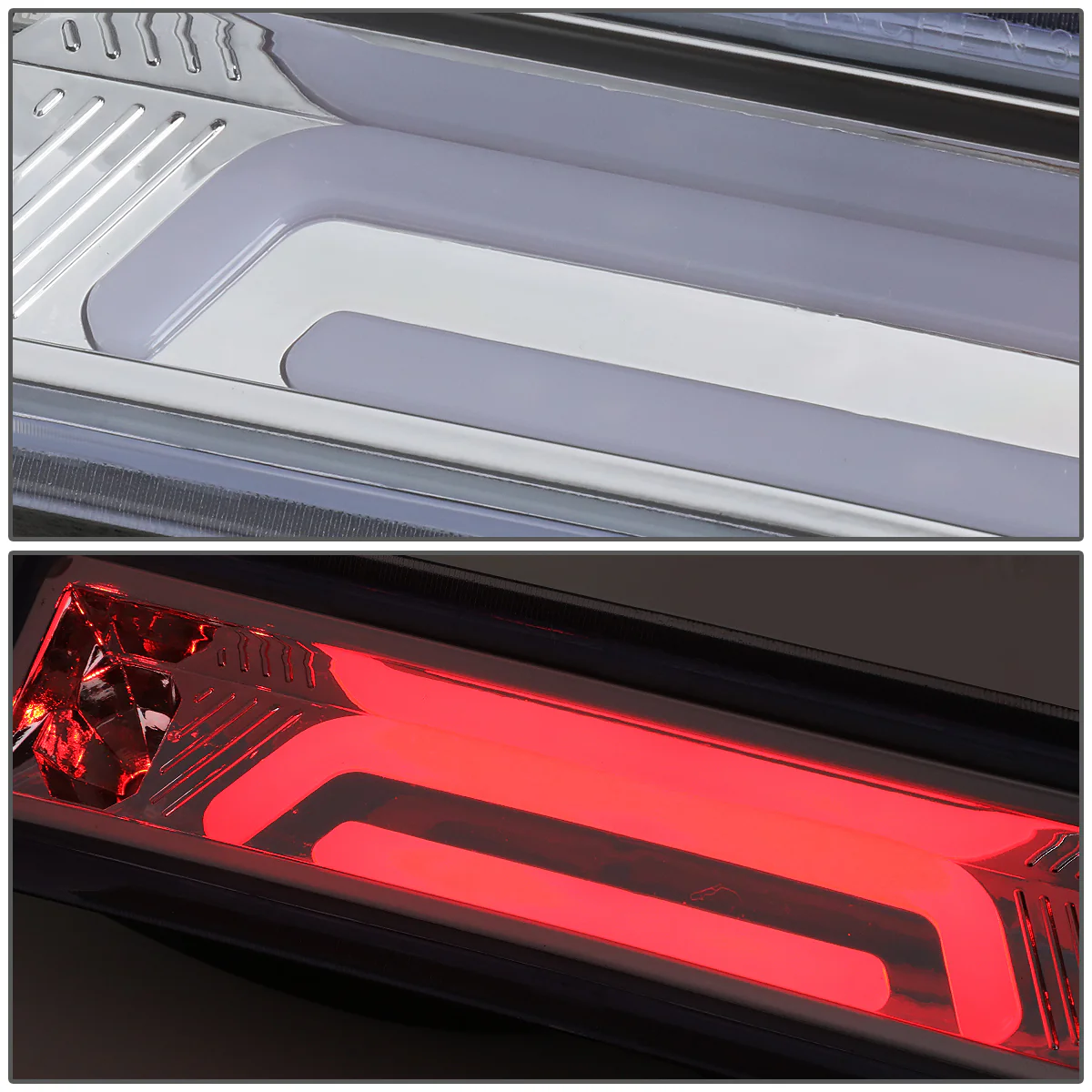 DNA LED 3rd Brake Light Ford Mustang LX Hatchback (1987-1993) Clear / Smoked / Red Lens - Image 13