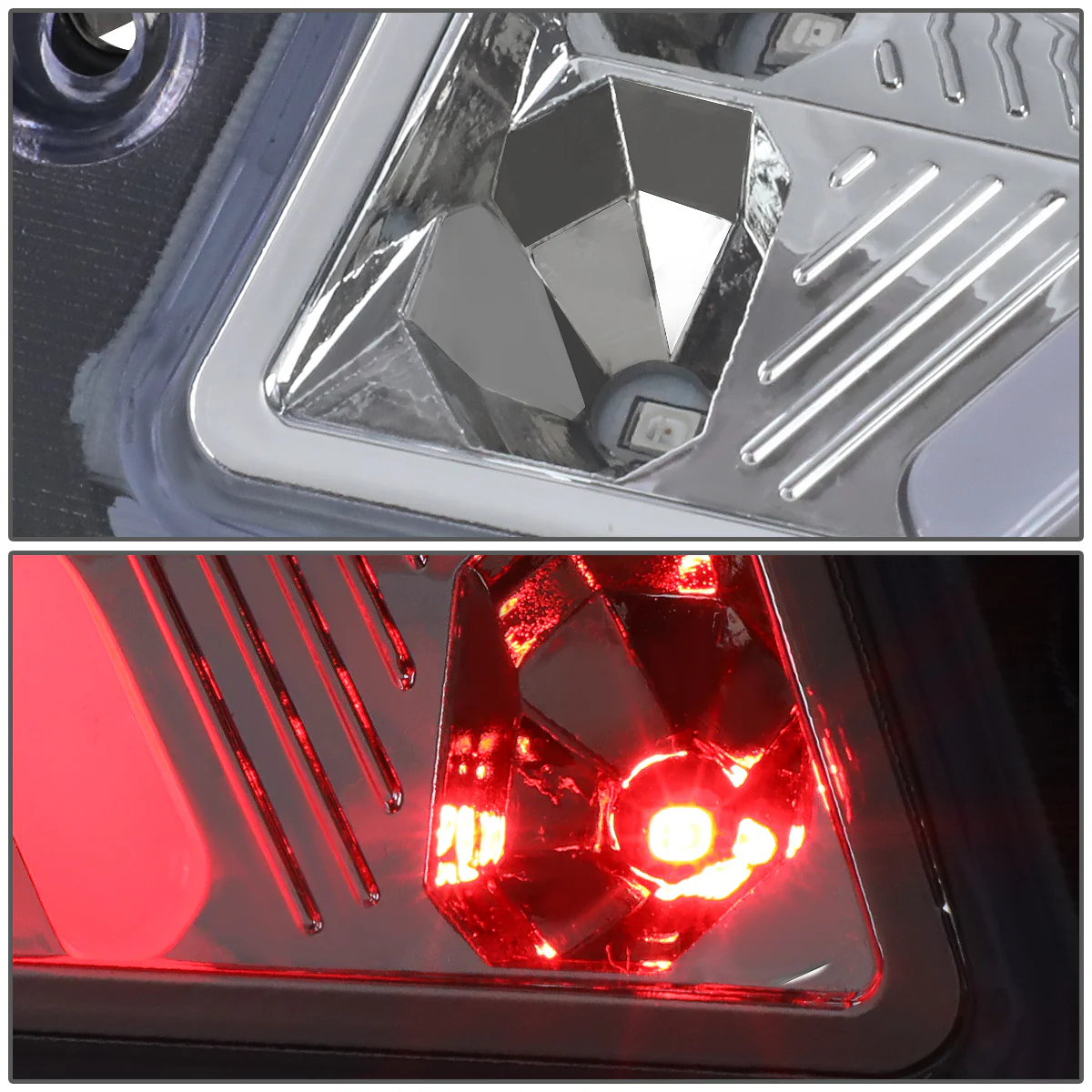 DNA LED 3rd Brake Light Ford Mustang LX Hatchback (1987-1993) Clear / Smoked / Red Lens - Image 14