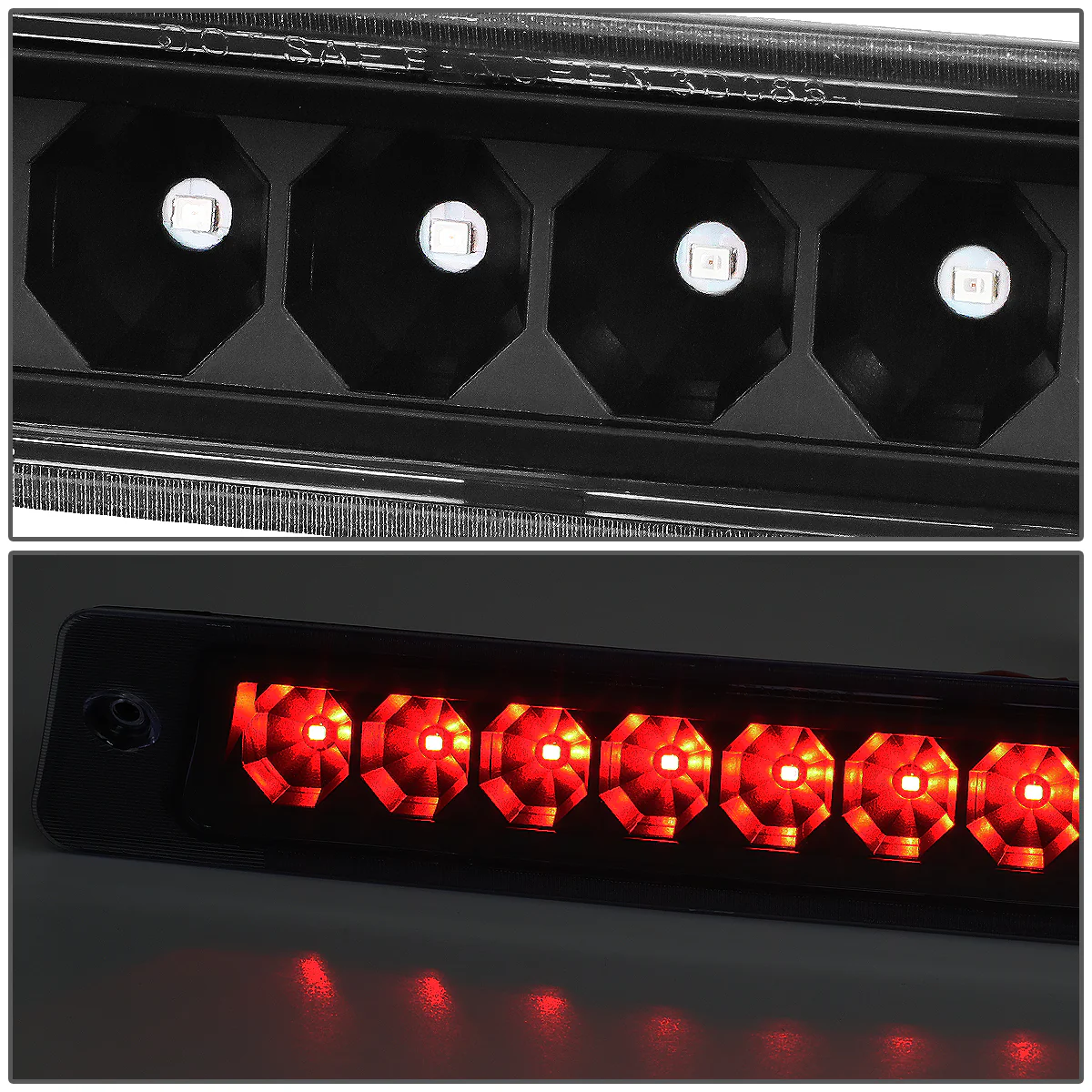 DNA LED 3rd Brake Light Ford Mustang LX Hatchback (1987-1993) Clear / Smoked / Red Lens - Image 28