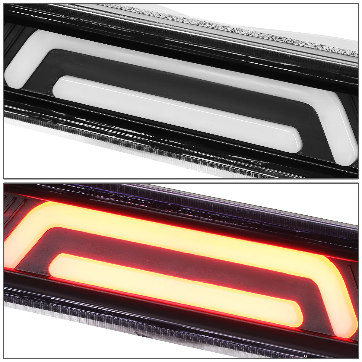 DNA LED 3rd Brake Light Ford Mustang LX Hatchback (1987-1993) Clear / Smoked / Red Lens - Image 3