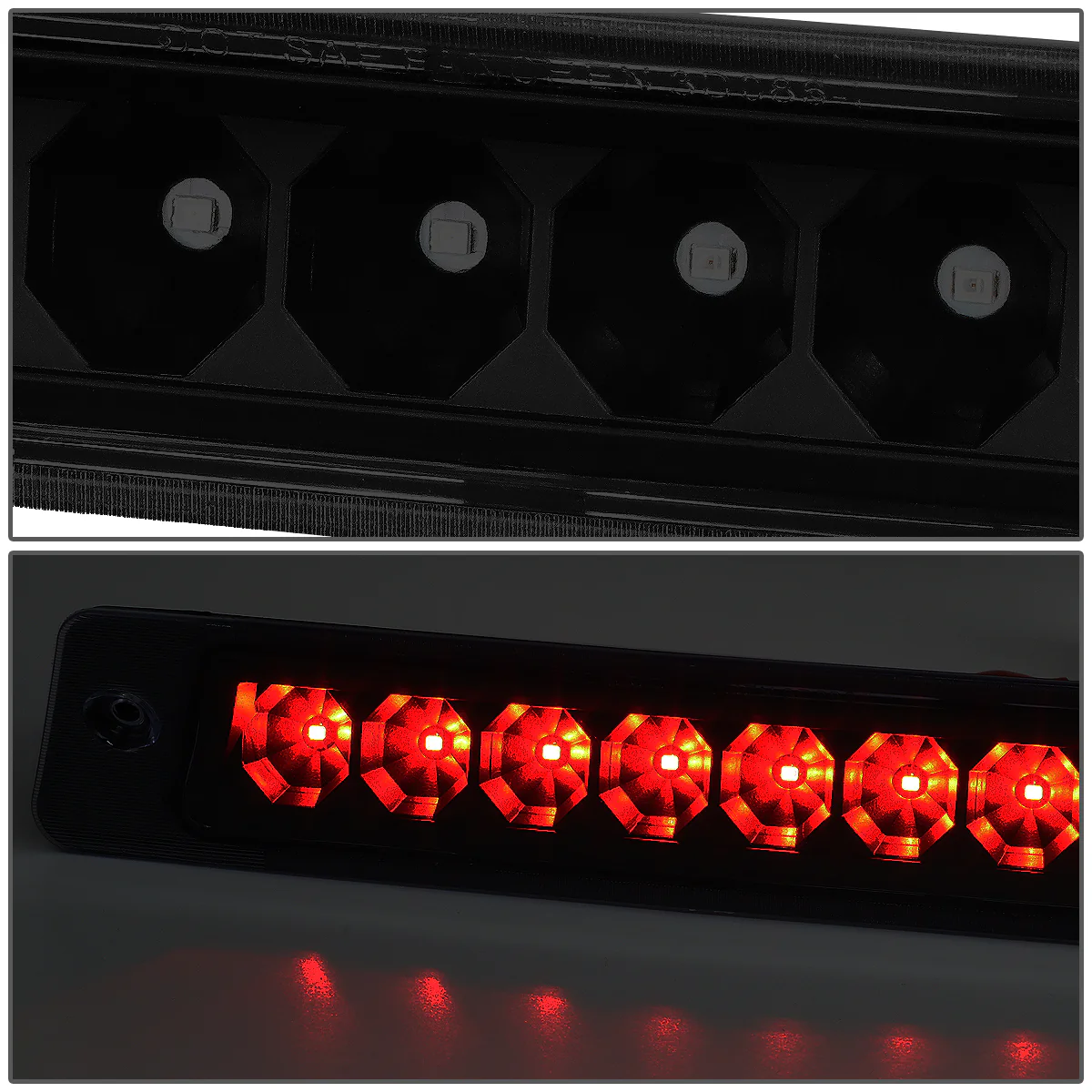 DNA LED 3rd Brake Light Ford Mustang LX Hatchback (1987-1993) Clear / Smoked / Red Lens - Image 32