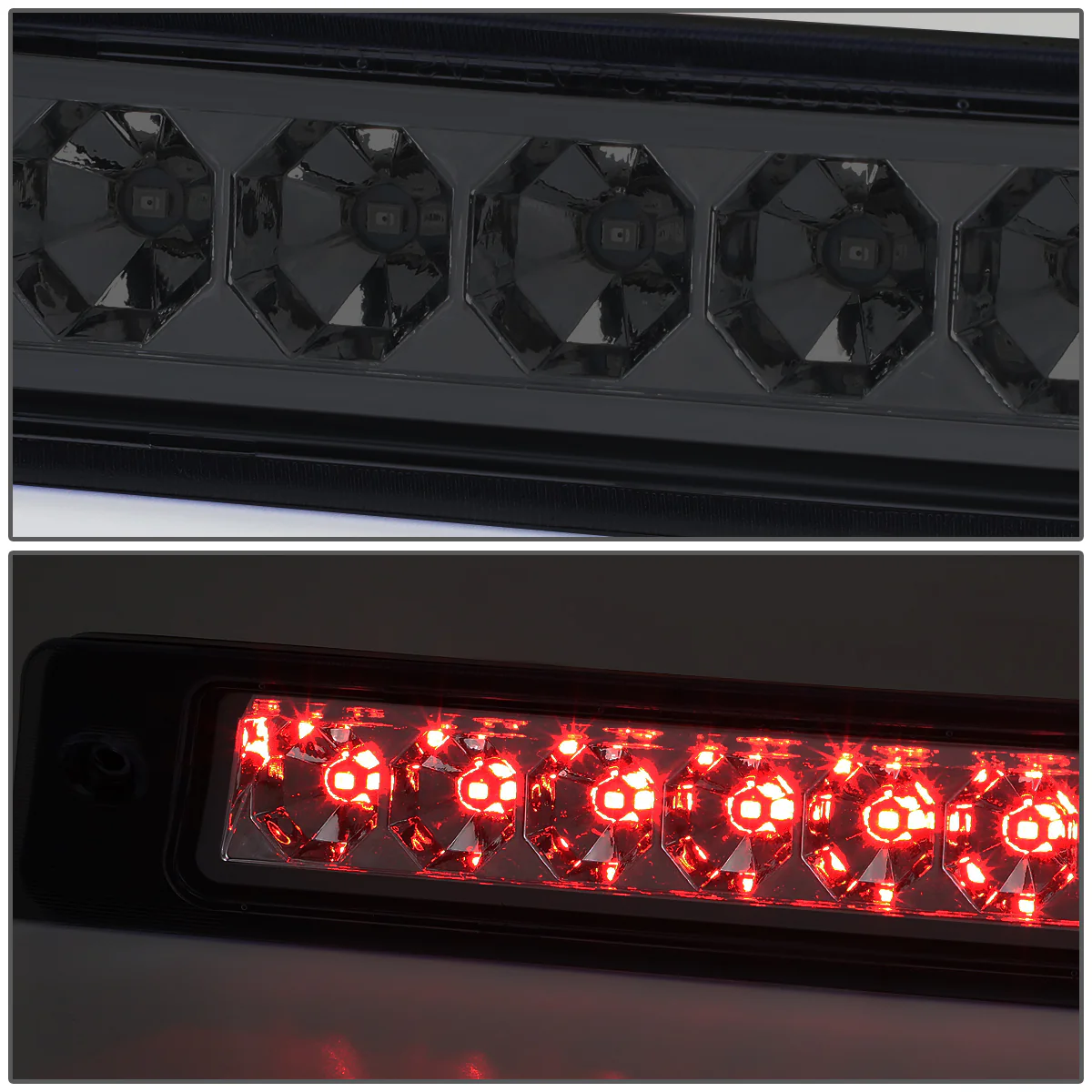 DNA LED 3rd Brake Light Ford Mustang LX Hatchback (1987-1993) Clear / Smoked / Red Lens - Image 44