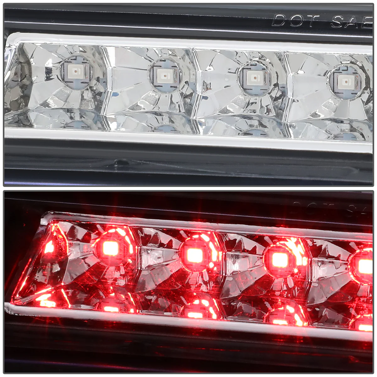 DNA LED 3rd Brake Light Honda Ridgeline (2006-2014) Clear / Smoked / Red Lens - Image 11