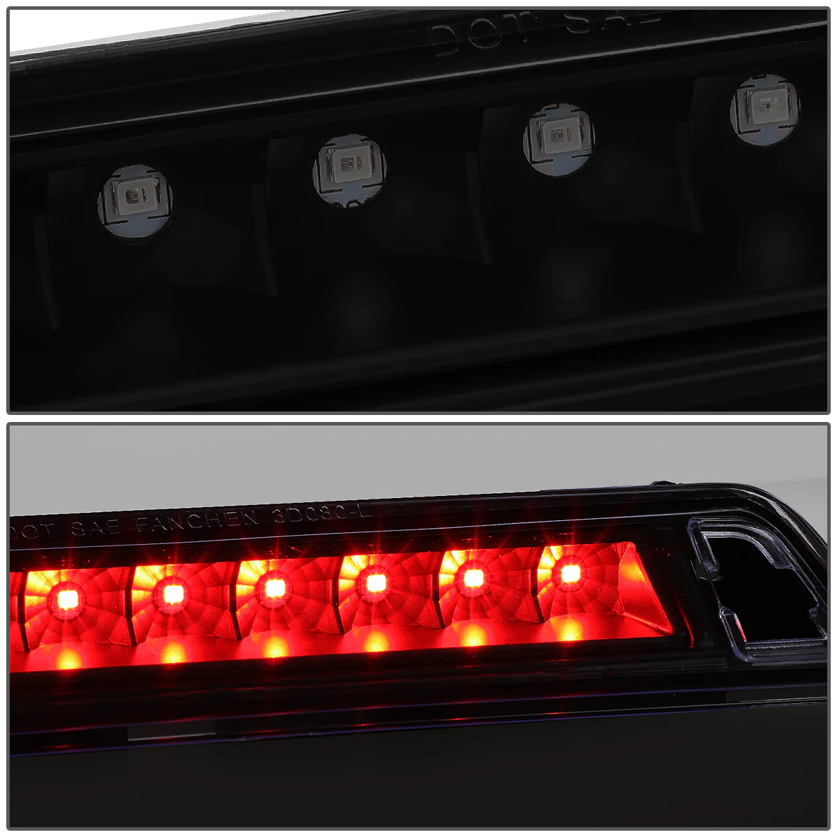 DNA LED 3rd Brake Light Honda Ridgeline (2006-2014) Clear / Smoked / Red Lens - Image 7