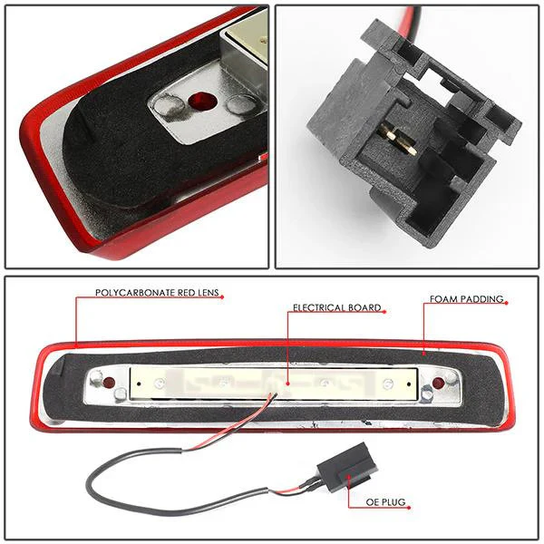 DNA LED 3rd Brake Light Jeep Commander (2006-2010) Clear / Smoked / Red Lens - Image 17