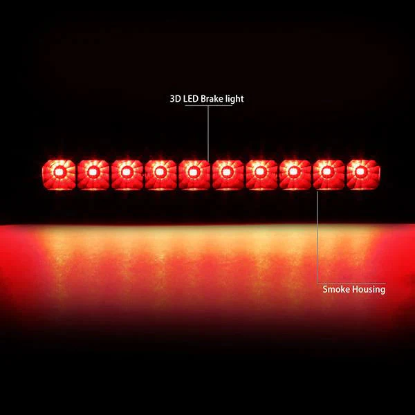DNA LED 3rd Brake Light Jeep Commander (2006-2010) Clear / Smoked / Red Lens - Image 26