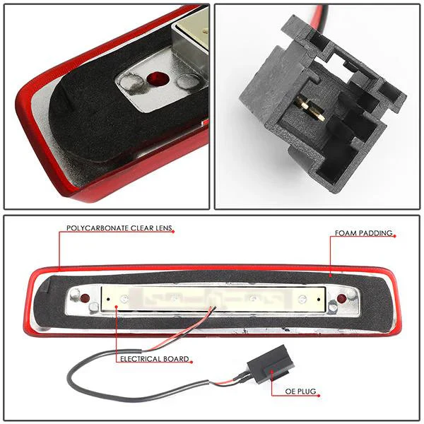 DNA LED 3rd Brake Light Jeep Commander (2006-2010) Clear / Smoked / Red Lens - Image 36