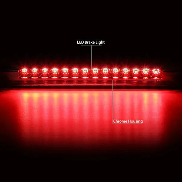 DNA LED 3rd Brake Light Chevy Trailblazer (2002-2009) Black or Chrome Housing with Clear / Smoked / Red Lens - Image 10