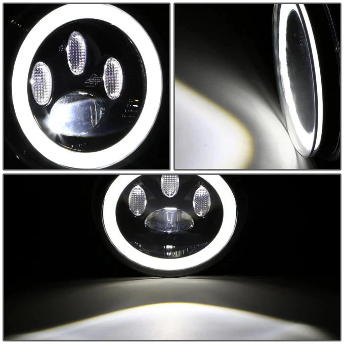 DNA LED Fog Lights for GMC Sierra (2003-2007) Halo Projector with Switch & Wiring Harness - Clear or Smoke FL-ZTL-358 - Image 10