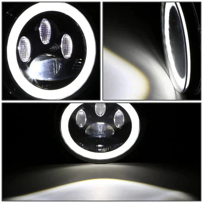 DNA LED Fog Lights for GMC Sierra (2003-2007) Halo Projector with Switch & Wiring Harness - Clear or Smoke FL-ZTL-358 - Image 3