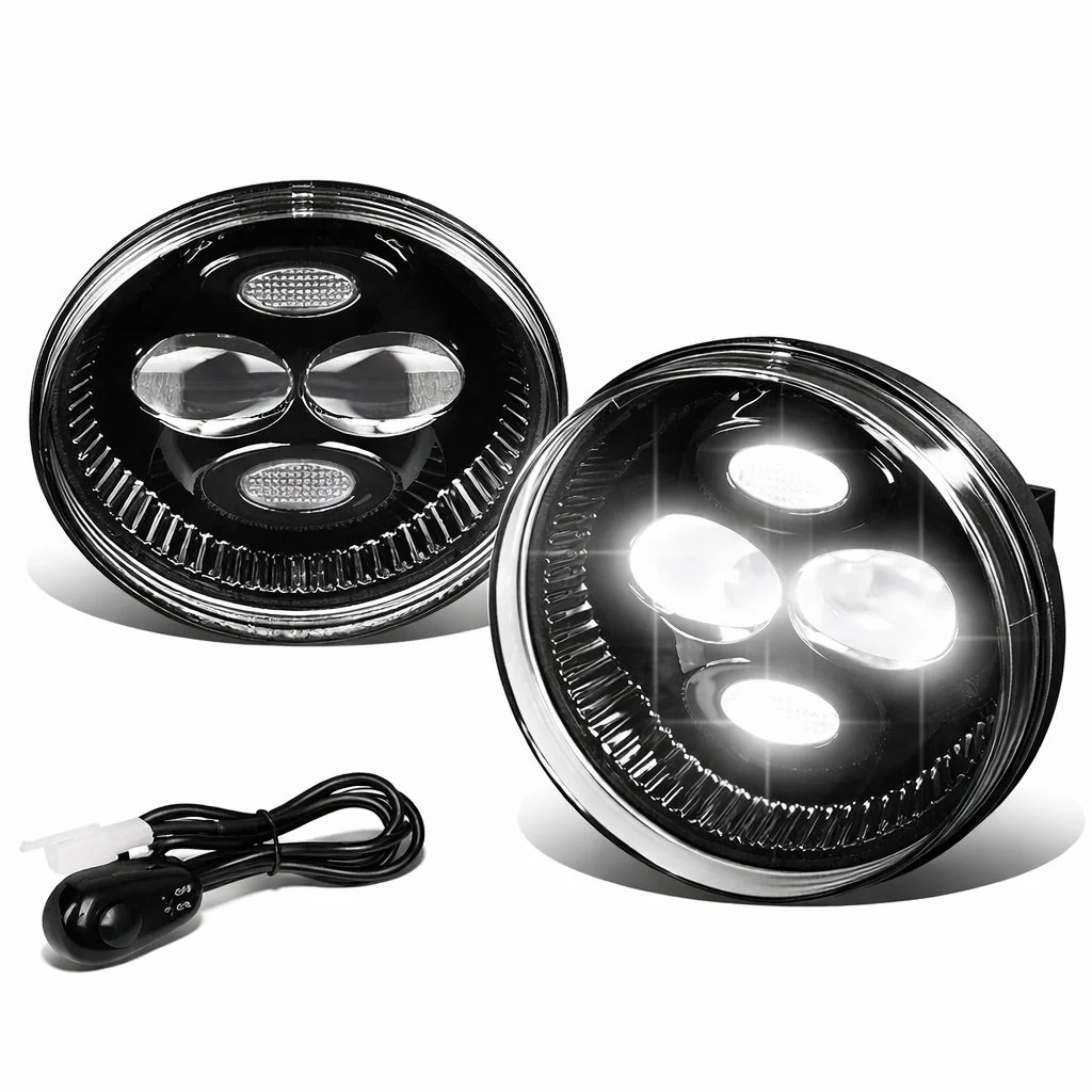 DNA LED Fog Lights for GMC Sierra (2007-2014) with Switch & Wiring Harness - Clear or Smoke Lens - Image 2