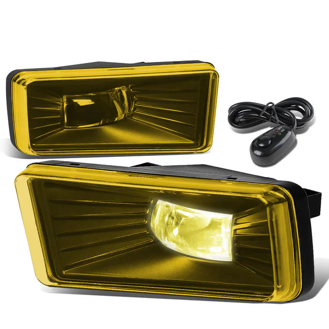 DNA LED Fog Lights for Chevy Silverado & GMC Sierra (2007-2015) with Switch and Wiring Harness - Amber / Clear / Smoke Lens FL-ZTL-262