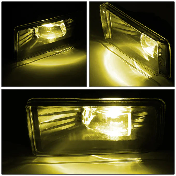 DNA LED Fog Lights for Chevy Silverado & GMC Sierra (2007-2015) with Switch and Wiring Harness - Amber / Clear / Smoke Lens FL-ZTL-262 - Image 2