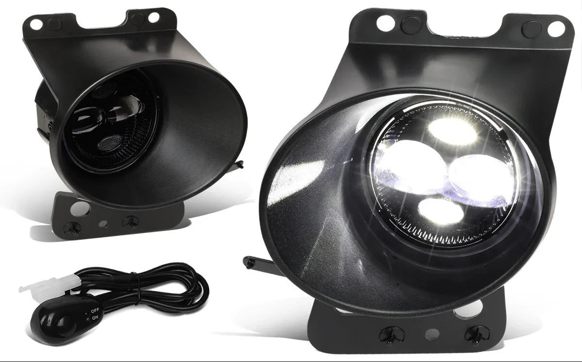 DNA LED Fog Lights for Ford F150 (2005-2008) Projector with Switch & Wiring Harness - Clear or Smoke FL-ZTL-334