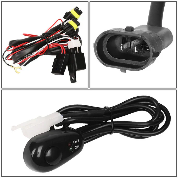 DNA LED Fog Lights for Ford F150 (2005-2008) Projector with Switch & Wiring Harness - Clear or Smoke FL-ZTL-334 - Image 11