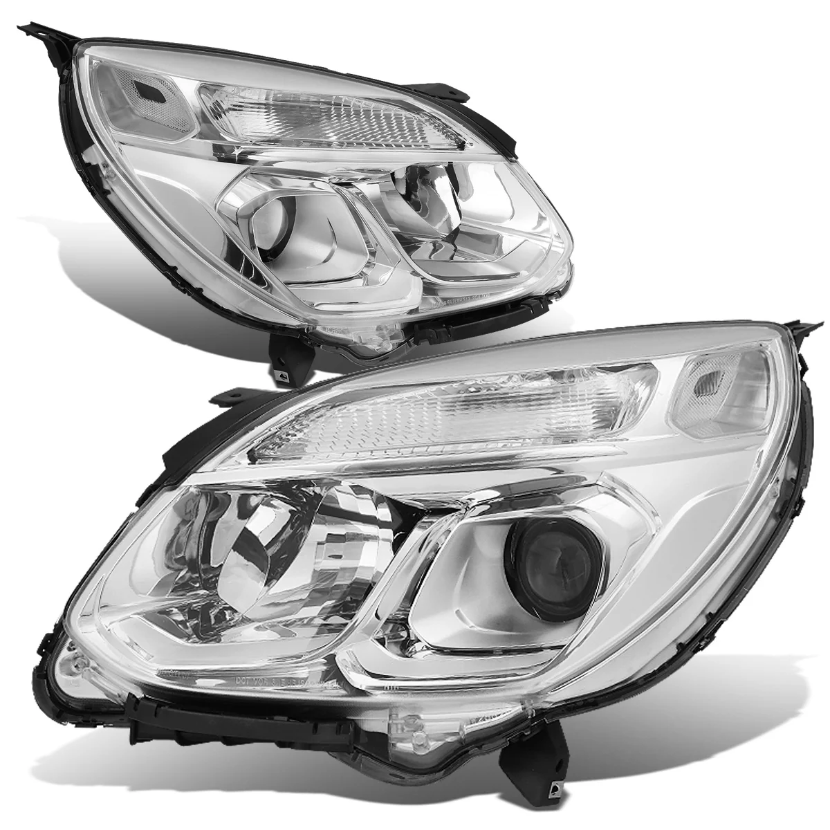 DNA Projector Headlights Chevy Equinox (2016-2017) Black or Chrome Housing - Image 12