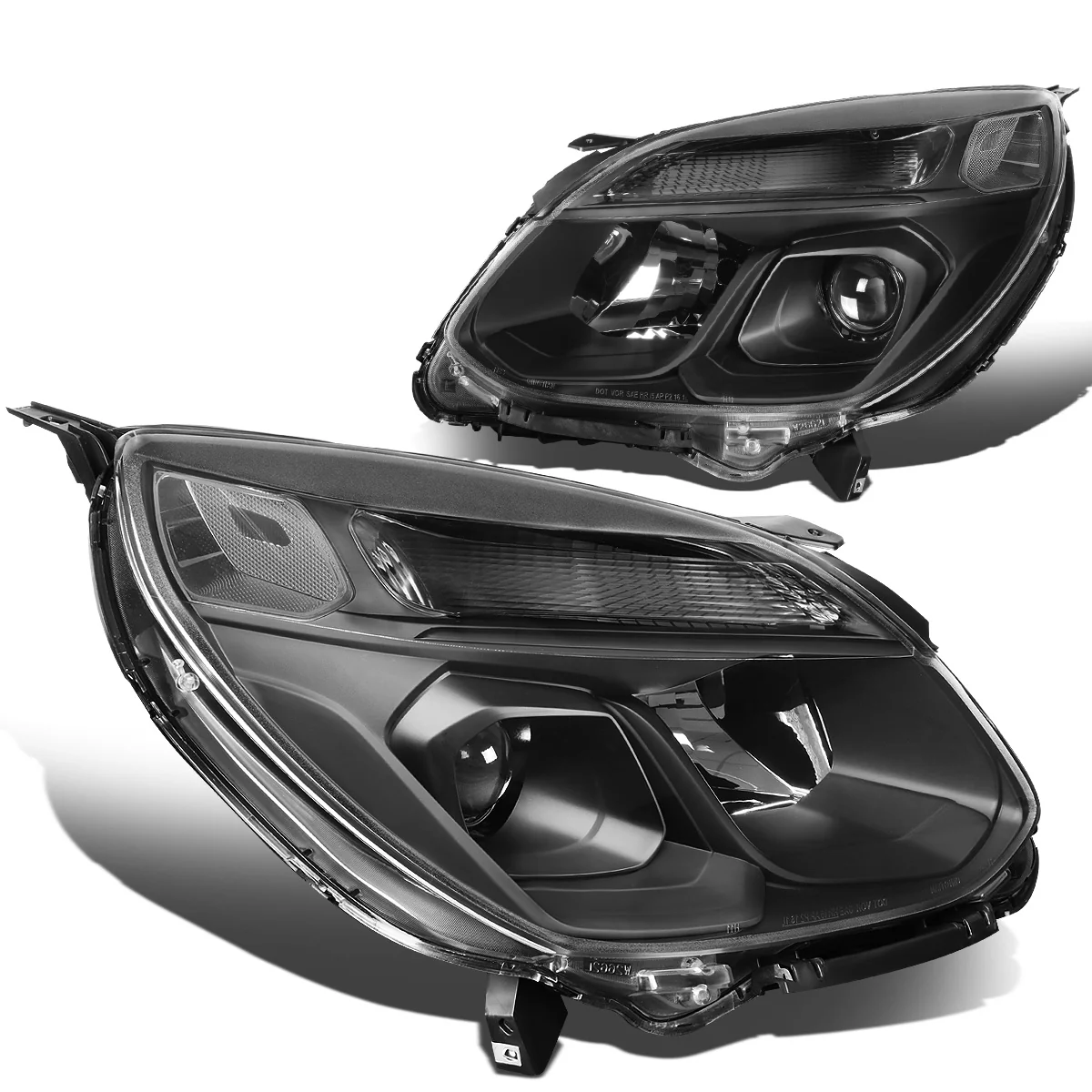 DNA Projector Headlights Chevy Equinox (2016-2017) Black or Chrome Housing - Image 6