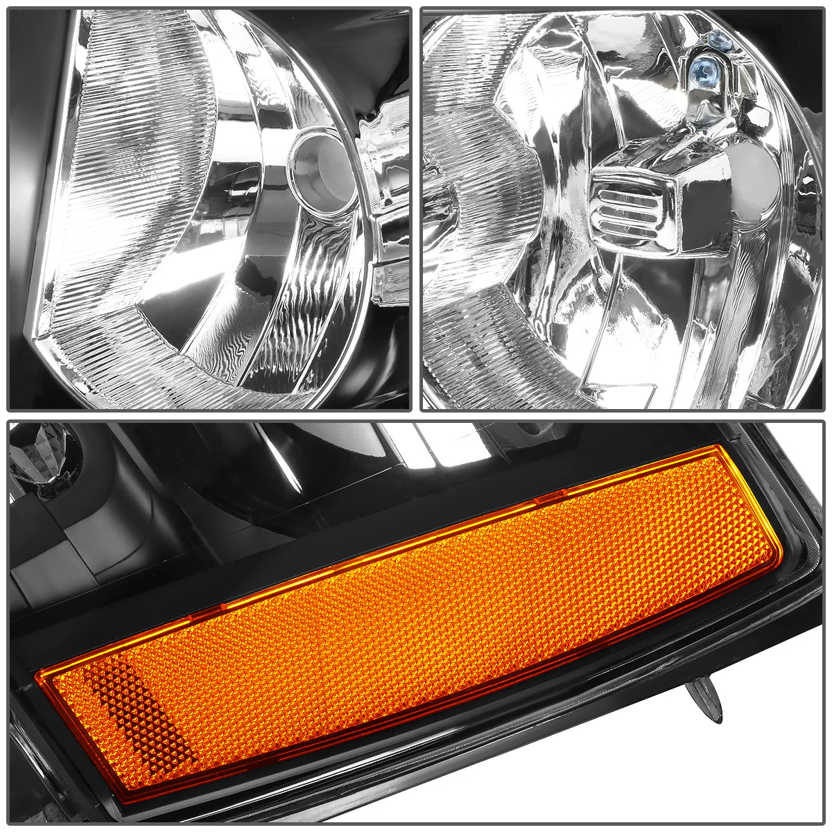DNA Projector Headlights Chevy Avalanche (07-13) Tahoe (07-14) w/ LED DRL - Black or Chrome Housing - Image 5
