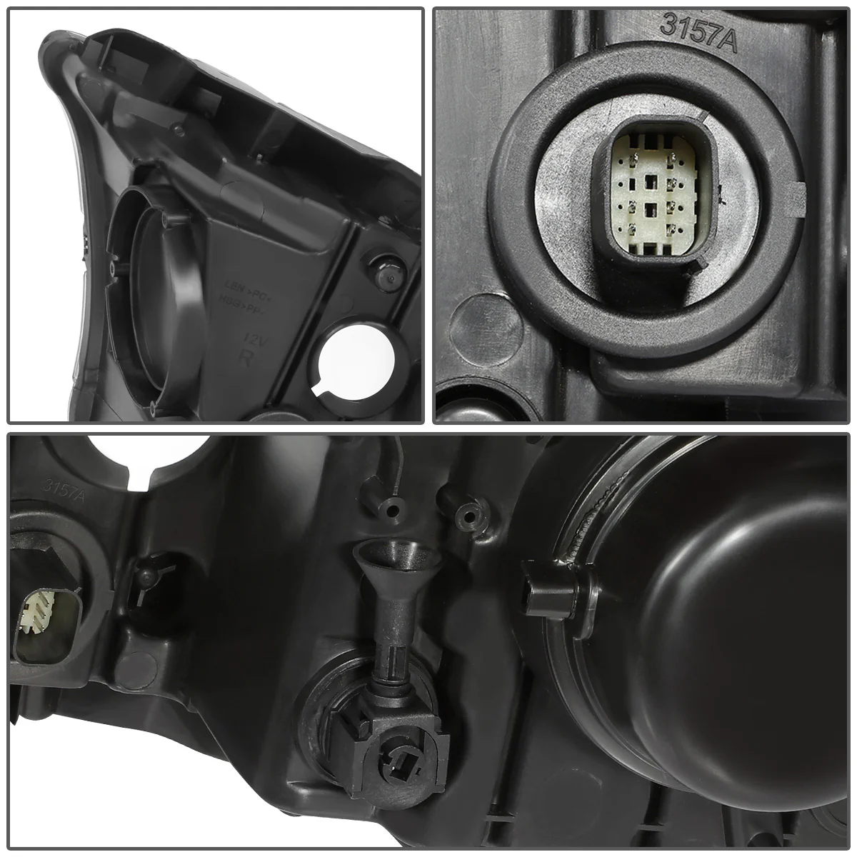 DNA Headlights Dodge Durango (14-20) Black Housing w/ Amber or Clear Corner Lens - Image 5