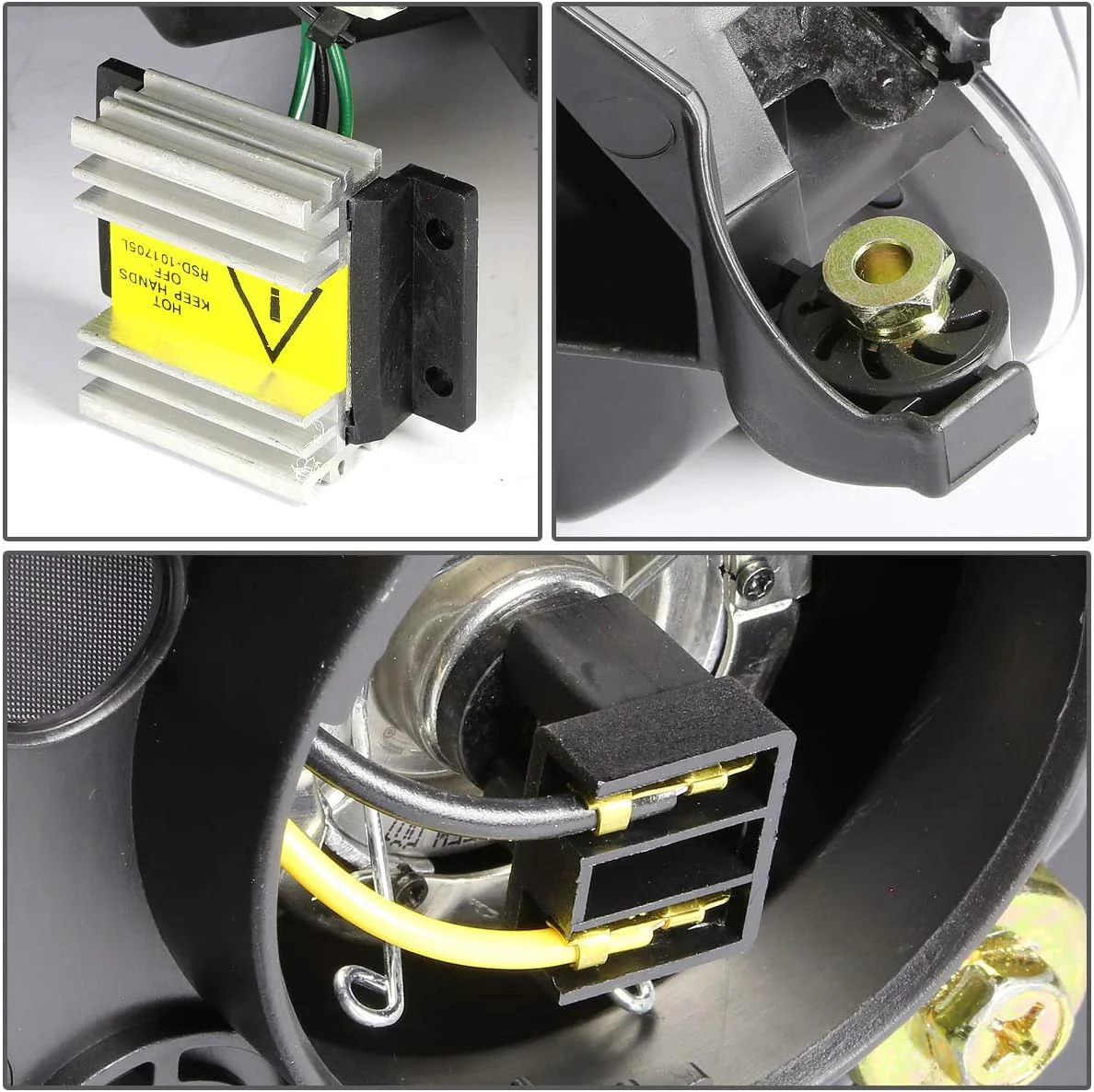 DNA Projector Headlights for Mercedes W220 S55 AMG (2001-2006) S65 AMG (2005-2006) Black or Chrome Housing with Halo or LED Bar DRL - Image 5