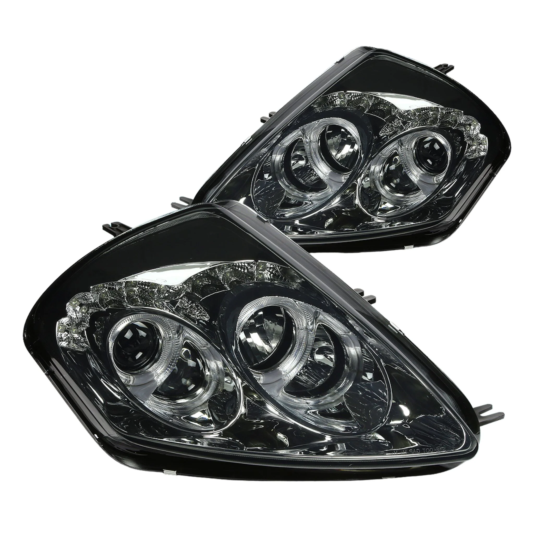 DNA Projector Headlights for Mitsubishi Eclipse (2000-2005) with Black / Chrome / Smoke Housing